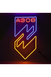 Неоновая вывеска Азов (265х500)