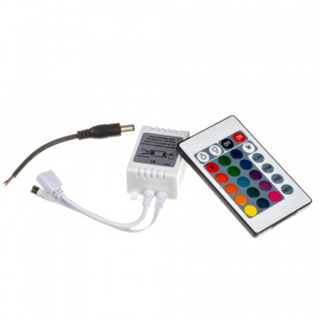 RGB контроллер 12 А 144 Вт, (IR 24 кнопки)