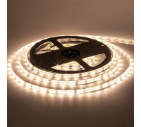Светодиодная лента 12в теплая белая smd2835 60led/м негерметичная, 1м