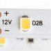 Светодиодная лента 12в Motoko теплая белая smd2835 60led/м герметичная, 1м