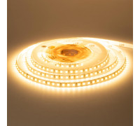 Светодиодная лента 12в теплая белая smd2835 120led/м негерметичная, 1м