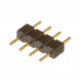 Коннектор для ленты RGB 12В 10mm "папа"+4 pin