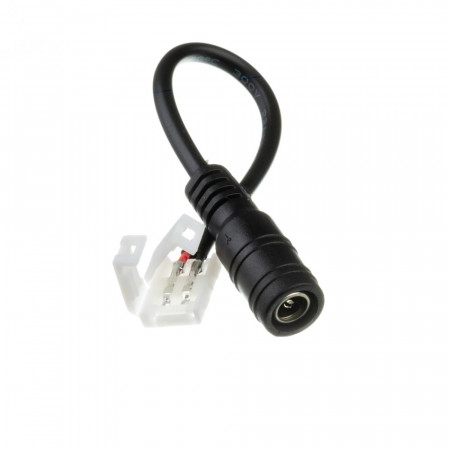 Коннектор для ленты 12В 8mm "мама" провод+зажим