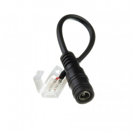 Коннектор для ленты 12В 10mm "мама" провод+зажим