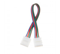 Коннектор для ленты RGB 12В 10mm провод+2 зажима