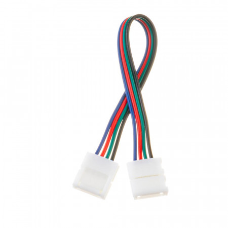 Коннектор для ленты RGB 12В 10mm провод+2 зажима