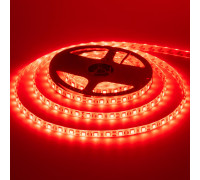 Светодиодная лента 12в красная smd5050 60led/м герметичная, 1м