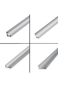 Профиль для LED лент накладной анодированный ПФ-22 2м 