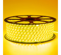 Светодиодная лента 220в желтая smd2835 120led/m 12W/m герметичная, 1м