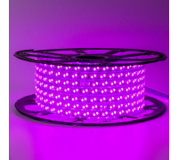 Светодиодная лента 220в розовая smd2835 120led/m 12W/m герметичная, 1м