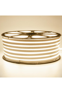 Светодиодный неон 220в белый теплый smd2835 120led/m 12W/m герметичный, 1м