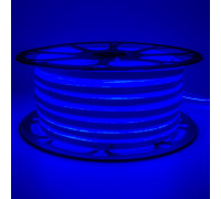 Светодиодный неон 220в синий smd2835 120led/m 12W/m герметичный, 1м