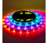Адресная светодиодная лента AVT 5в ws2812b smd5050 30led/м негерметичная, 5м