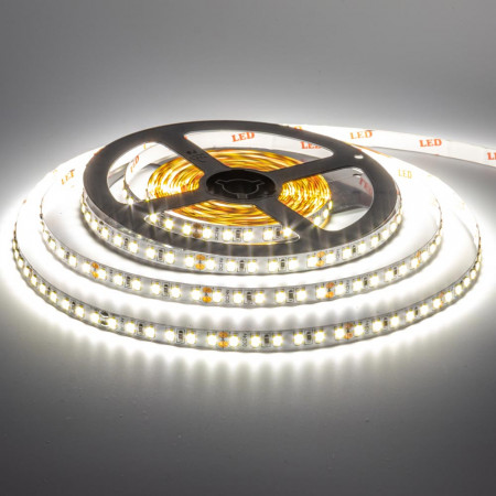 Светодиодная лента 24в AVT нейтральная белая smd2835 120led/м негерметичная, 1м