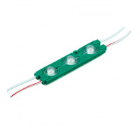 Led модуль зеленый 12V smd5730 3LED 1.5Вт IP65