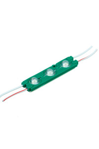 Led модуль зеленый 12V smd5730 3LED 1.5Вт IP65