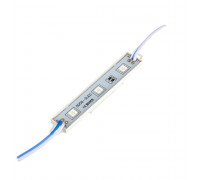 Модуль светодиодный синий 12в smd5050 3LED 0.72Вт герметичный