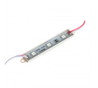 Модуль светодиодный красный 12в smd5050 3LED 0.72Вт герметичный