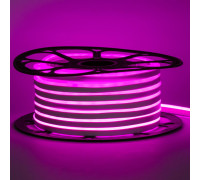 Светодиодный неон 220в розовый AVT-1 smd2835 120led/m 7W/m герметичный, 1м