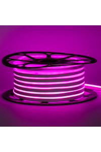 Светодиодный неон 220в розовый AVT-1 smd2835 120led/m 7W/m герметичный, 1м