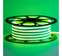 Неоновая лента светодиодная зеленая 12V 6х12 AVT-smd2835 120LED/м 11 Вт/м IP65