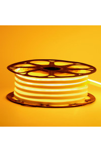 Неоновая лента светодиодная желтая 12V 6х12 AVT-smd2835 120LED/м 11 Вт/м IP65