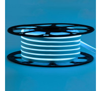 Неоновая лента светодиодная голубая 12V 6х12 AVT-smd2835 120LED/м 11 Вт/м IP65
