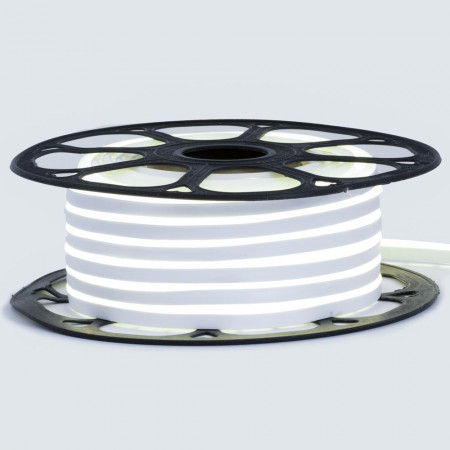 Светодиодный неон 12в нейтральный белый smd2835 120led/m 6W/m 8*16 PVC герметичный, 1м