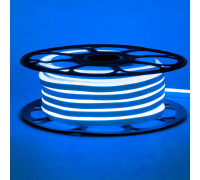 Светодиодный неон 12в синий smd2835 120led/m 6W/m 8*16 PVC герметичный, 1м