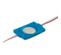 Led модуль синий 12V СОВ круглый 1LED 2,4Вт IP65
