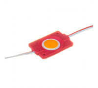 Led модуль красный 12V СОВ круглый 1LED 2,4Вт IP65