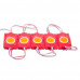 Led модуль красный 12V СОВ круглый 1LED 2,4Вт IP65
