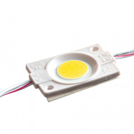 Led модуль желтый 12V СОВ круглый 1LED 2,4Вт IP65