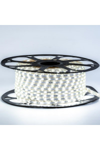 Светодиодная лента 220в белая smd2835 48led/m 6W/m герметичная, 1м