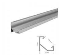 Профиль для LED лент угловой ПФ-20 рассеиватель (комплект) 2м