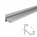 Профиль для LED лент угловой ПФ-20 рассеиватель (комплект) 2м