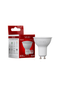 Led лампа SIVIO нейтральная белая 7W GU10 MR16 4100K