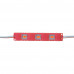 Модуль светодиодный красный 12в smd5730 3LED 1.5Вт герметичный