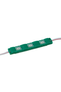 Модуль светодиодный зелёный 12в smd5730 3LED 1.5Вт герметичный