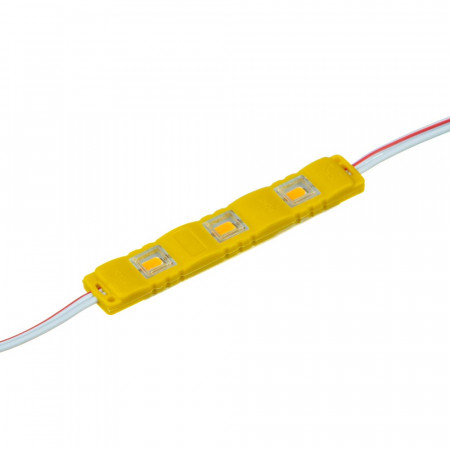 Модуль светодиодный жёлтый 12в smd5730 3LED 1.5Вт герметичный