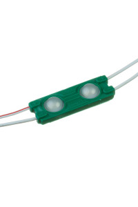 Модуль 12V МТК зелёный 2led smd5730 1Вт IP65