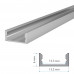 LED профиль ПФ-18/2 анодированный накладной матовый с рассеивателем (комплект) 2м